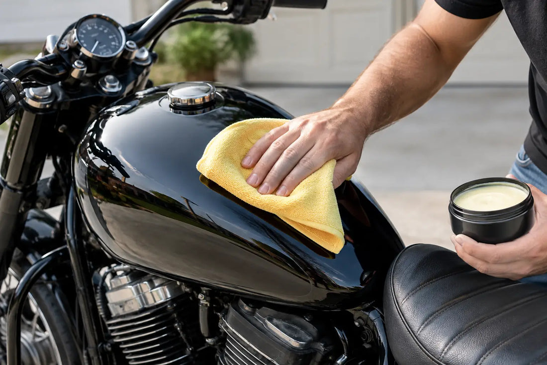 How to Wax a Motorcycle Tank for Showroom Shine