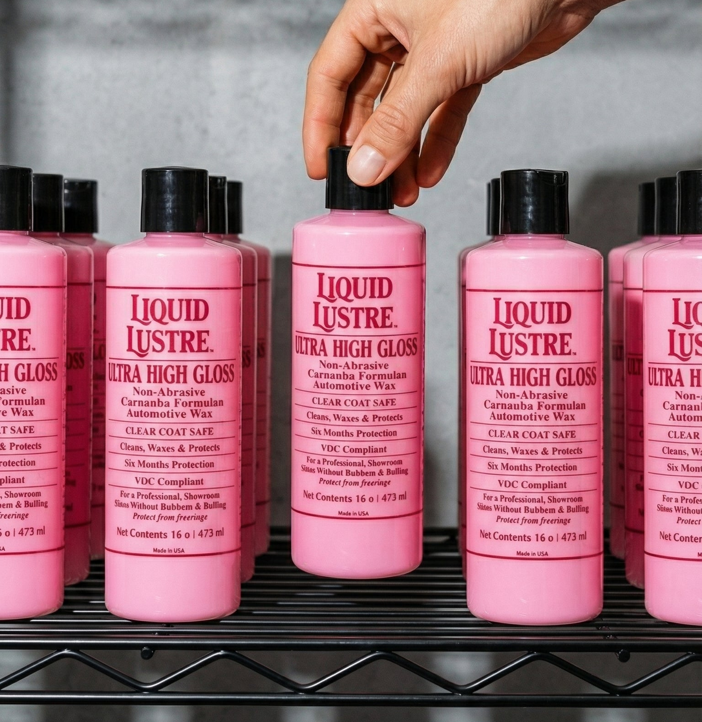 12-Pack Case Liquid Lustre™ Original Pink Wax 16oz